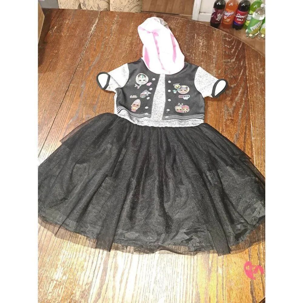 7/8 LOL Surprise Short Sleeve Hooded Hoodie Dress Casual Costume Cosplay